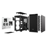 Be Quiet! Pure Base 600 Window, Midi Tower, PC, Schwarz, ATX, micro ATX, Mini-ITX, ABS Synthetik, Kunststoff, Stahl, Gehärtetes Glas, Gaming