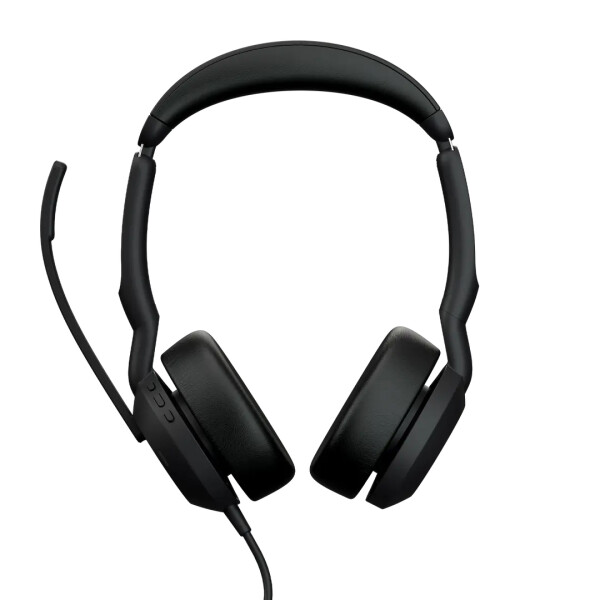 Jabra Evolve2 50 USB-C/A MS Stereo w/o BT, Kabelgebunden, 20 - 20000 Hz, Büro/Callcenter, 148,9 g, Kopfhörer, Schwarz