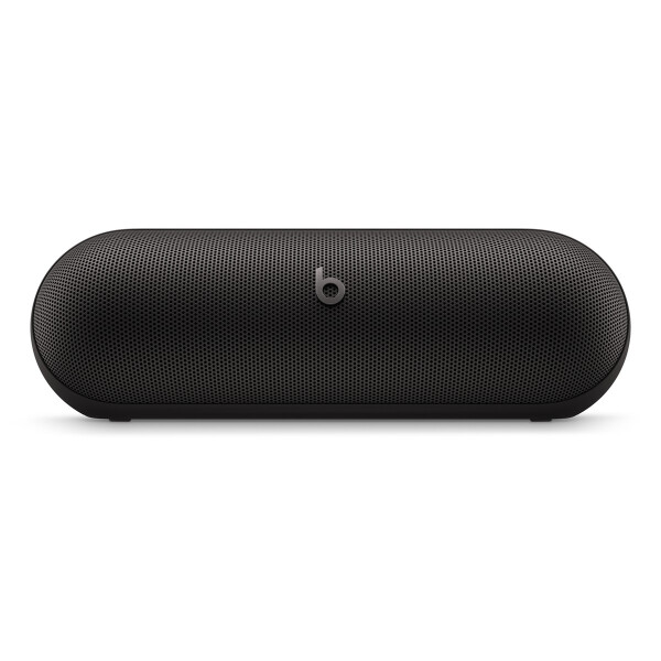 Apple Beats Pill - Kabelloser Bluetooth Lautsprecher - Mattschwarz, Neodym, Verkabelt & Kabellos, USB Typ-C, Tragbarer Stereo-Lautsprecher, Schwarz, Tasten