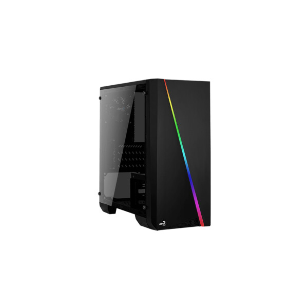 AEROCOOL ADVANCED TECHNOLOGIES Aerocool Cylon Mini, Mini Tower, PC, Schwarz, micro ATX, Mini-ITX, Blau, Grün, Rot, Vorderseite, Oben
