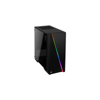 AEROCOOL ADVANCED TECHNOLOGIES Aerocool Cylon Mini, Mini Tower, PC, Schwarz, micro ATX, Mini-ITX, Blau, Grün, Rot, Vorderseite, Oben
