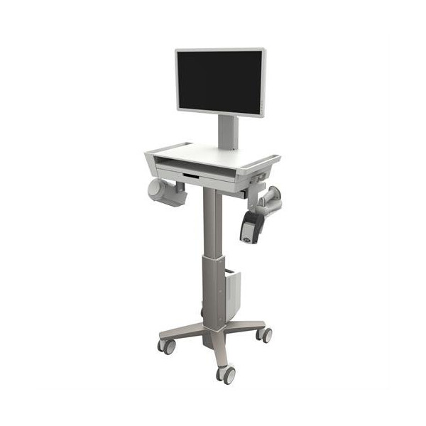 Ergotron CareFit Slim 2.0, Multimedia-Wagen, Gold, Weiß, Aluminium, Kunststoff, Stahl, Universal, 14500 kg, 53,3 cm (21")