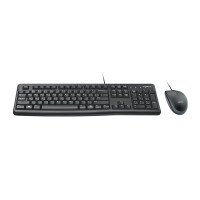 Logitech MK120, Kabelgebunden, USB, QWERTZ, Schwarz, Maus...
