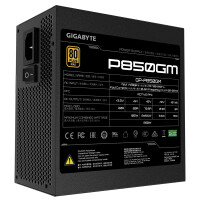 Gigabyte P850GM, 850 W, 100 - 240 V, 50 - 60 Hz, 12 A, 6 A, Aktiv