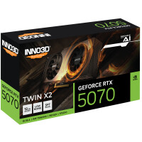 Inno3D GeForce RTX 5070 TWIN X2, GeForce RTX 5070, 12 GB, GDDR7, 192 Bit, PCI Express 5.0, 2 Lüfter