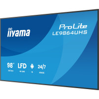 Iiyama LE9864UHS-B1AG, Digital Signage Flachbildschirm, 2,49 m (98"), 3840 x 2160 Pixel, WLAN, 24/7