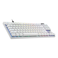 Logitech G PRO X TKL RAPID, Kabelgebunden, USB, Magnetic-mechanical key switch, QWERTY, LED, Weiß