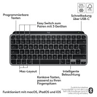 Logitech MX Keys Mini For Mac, Kabellos, Bluetooth,...