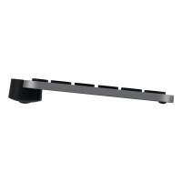 Logitech MX Keys S for Mac, Kabellos, RF Wireless + Bluetooth, Scherenschalter, QWERTZ, LED, Aluminium, Schwarz