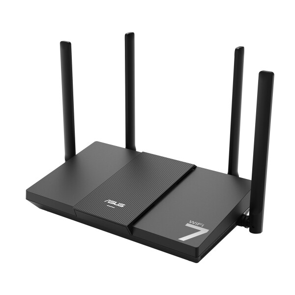 ASUS RT-BE50 BE3600, Wi-Fi 7 (802.11be), Dual-Band (2,4 GHz/5 GHz), Ethernet/LAN, Schwarz, Tabletop-Router