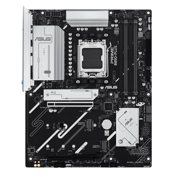 ASUS PRIME B850-PLUS-CSM, AMD, Sockel AM5, AMD Ryzen 7000 Series, AMD Ryzen 8000 Series, AMD Ryzen 9000 Series, DDR5-SDRAM, 256 GB, DIMM