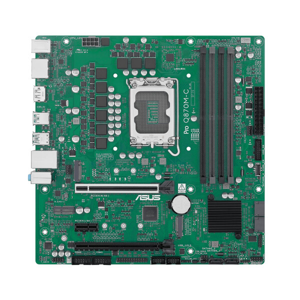 ASUS PRO Q870M-C-CSM, Intel, LGA 1851 (Socket V1), Intel Core Ultra (Series 2), DDR5-SDRAM, 256 GB, DIMM