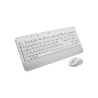 Logitech 920-011024, Kabellos, Bluetooth, Membran Key Switch, QWERTY, Weiß, Maus enthalten