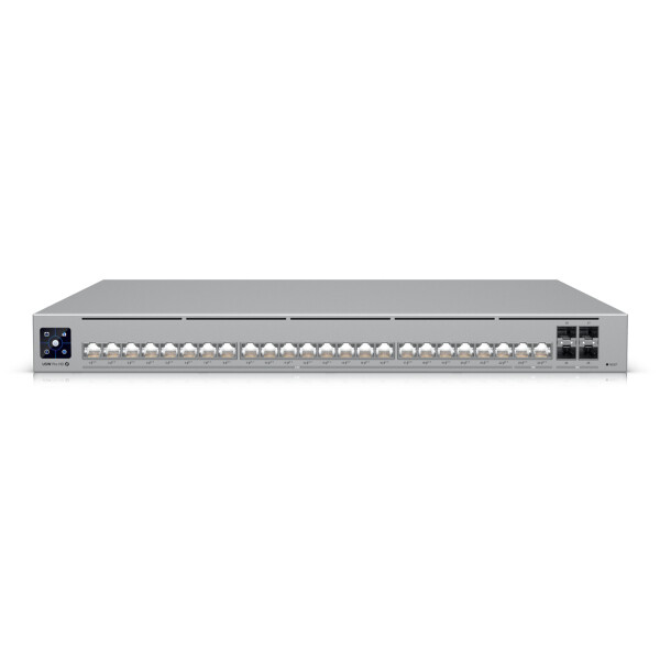 Ubiquiti UniFi Pro HD 24 PoE, Managed, L2/L3, 2.5G Ethernet (100/1000/2500), Power over Ethernet (PoE), Rack-Einbau, 1U