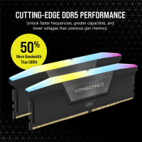 Corsair Vengeance RGB CMH32GX5M2B6000C38, 32 GB, 2 x 16 GB, DDR5, 6000 MHz, 288-pin DIMM