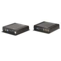 Lindy 39245, Sender und Empfänger, Kabelgebunden, 140 m, Cat6, 60 Hz, Schwarz