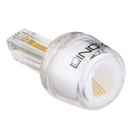 Lindy 75004, RJ-10 4P4C, Transparent
