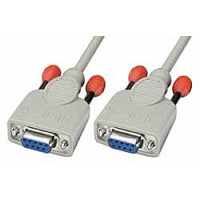 Lindy 3m Null modem cable, Weiß, 3 m, Weiblich, Weiblich