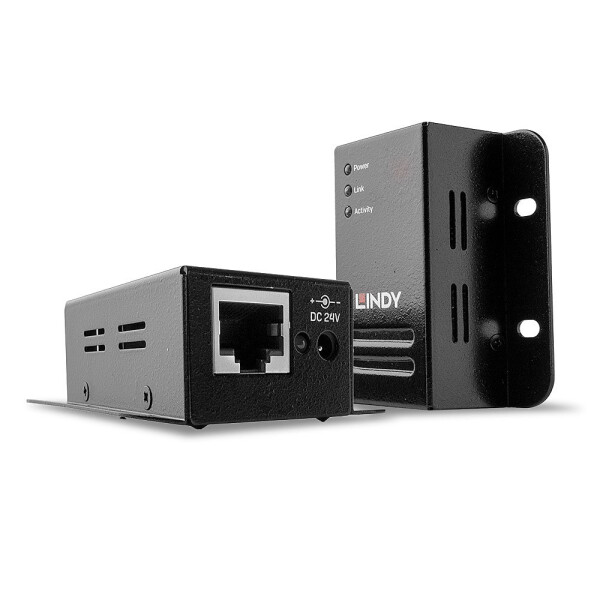 Lindy 42680, Netzwerksender & -empfänger, 50 m, 480 Mbit/s, Cat5, Cat5e, Cat6, NS1021, Schwarz