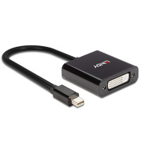 Lindy 41736, Mini DisplayPort, DVI-D, 0,16 m, Schwarz