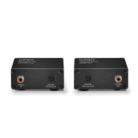 Lindy 70456, AV-Sender & -Empfänger, 150 m, Kabelgebunden, Schwarz