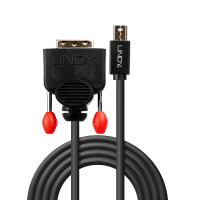 Lindy 41953, 3 m, Mini DisplayPort, DVI-D, Männlich, Männlich, 1920 x 1200 Pixel