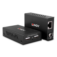 Lindy 43408, AV-Sender & -Empfänger, 100 m, Kabelgebunden, Schwarz