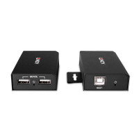 Lindy 43408, AV-Sender & -Empfänger, 100 m, Kabelgebunden, Schwarz