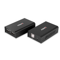 Lindy 43408, AV-Sender & -Empfänger, 100 m, Kabelgebunden, Schwarz