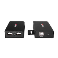 Lindy 43408, AV-Sender & -Empfänger, 100 m, Kabelgebunden, Schwarz