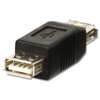 Lindy 71230, USB A, USB A, Schwarz