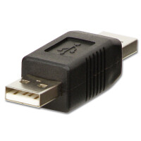 Lindy 71229, USB A, USB A, Schwarz