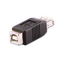 Lindy 71228, USB A, USB B, Schwarz