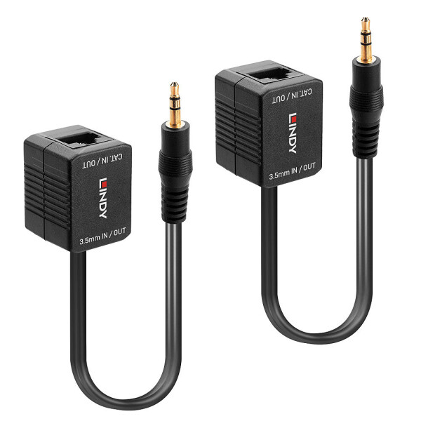 Lindy 70450, AV-Sender & -Empfänger, 100 m, Schwarz