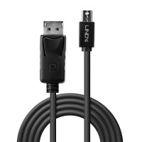 Lindy 41647, 3 m, Mini DisplayPort, DisplayPort, Männlich, Männlich, 2560 x 1600 Pixel