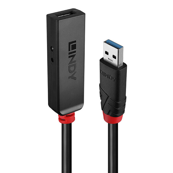 Lindy 43400, USB 3.2 Gen 1 (3.1 Gen 1) Type-C, USB 3.2 Gen 1 (3.1 Gen 1) Type-C, 5000 Mbit/s, Schwarz, Acrylnitril-Butadien-Styrol (ABS), Rundkabel