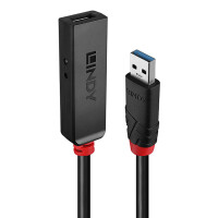 Lindy 43400, USB 3.2 Gen 1 (3.1 Gen 1) Type-C, USB 3.2 Gen 1 (3.1 Gen 1) Type-C, 5000 Mbit/s, Schwarz, Acrylnitril-Butadien-Styrol (ABS), Rundkabel