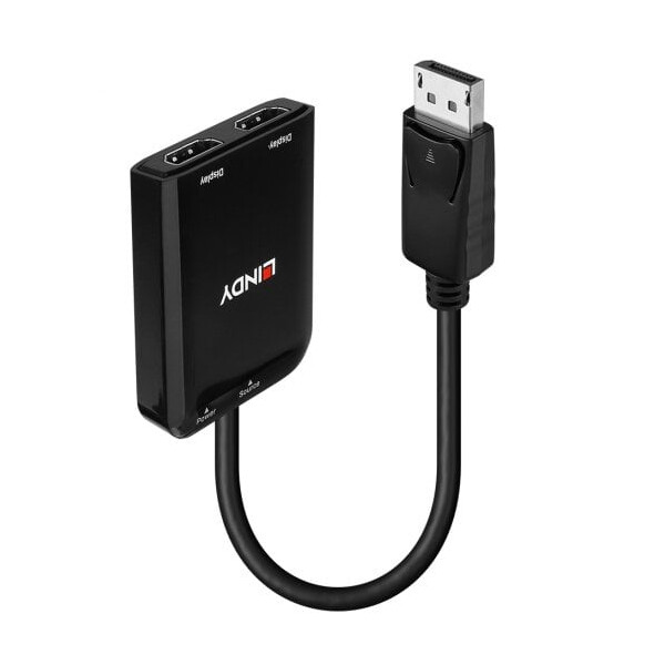 Lindy 38433, DisplayPort, 2 x HDMI, Männlich, Weiblich, Gerade, Gerade