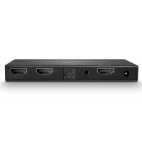 Lindy 38230, HDMI, 2x HDMI, 4096 x 2160 Pixel, Schwarz, Metall, 4K Ultra HD