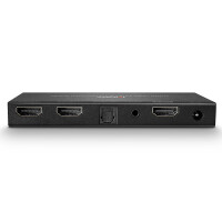 Lindy 38230, HDMI, 2x HDMI, 4096 x 2160 Pixel, Schwarz, Metall, 4K Ultra HD