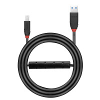Lindy 43227, 10 m, USB A, USB B, USB 3.2 Gen 1 (3.1 Gen 1), 5 Gbit/s, Schwarz
