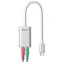 Lindy 42711, Weiß, USB C, 3.5mm, Männlich, Weiblich, 25 g