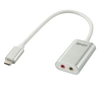 Lindy 42711, Weiß, USB C, 3.5mm, Männlich, Weiblich, 25 g