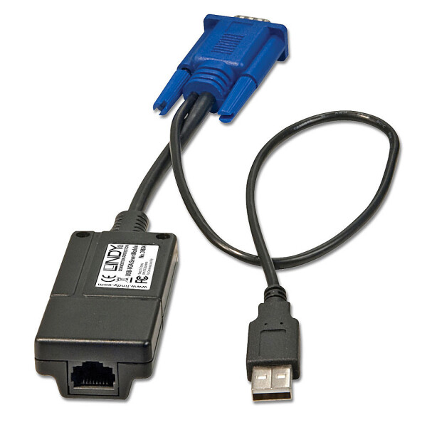 Lindy 39634, Schwarz, Blau, UTP, VGA, USB
