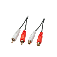 Lindy 35673, 2 x RCA, Männlich, 2 x RCA, Weiblich, 5 m, Schwarz, Rot, Weiß