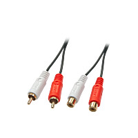 Lindy 35673, 2 x RCA, Männlich, 2 x RCA, Weiblich, 5 m, Schwarz, Rot, Weiß