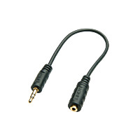 Lindy 35699, 3.5mm, Männlich, 2.5mm, Weiblich, 20 m, Schwarz