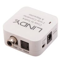 Lindy 70411, Toslink, RCA, Weiß