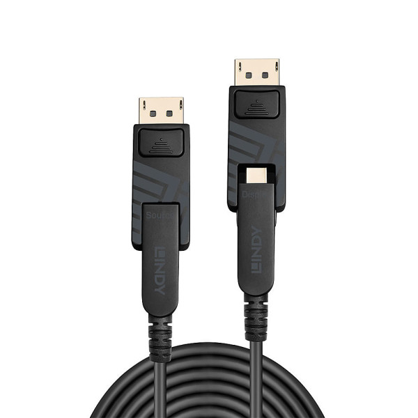 Lindy 38486, 100 m, Mini DisplayPort, Mini DisplayPort, Männlich, Männlich, 7680 x 4320 Pixel