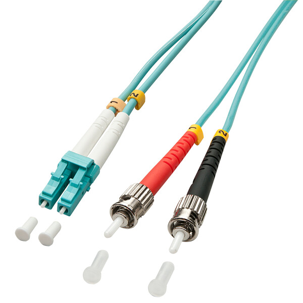 Lindy 15m OM3 LC - ST Duplex, 15 m, OM3, LC, ST
